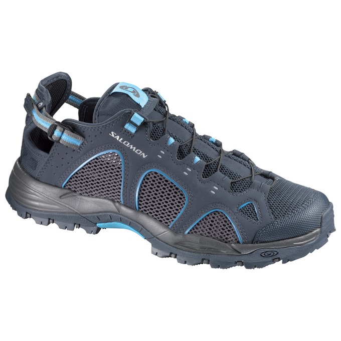 SALOMON TECHAMPHIBIAN 3 Philippines - Men's Water Shoe - Navy | 209381-CEW